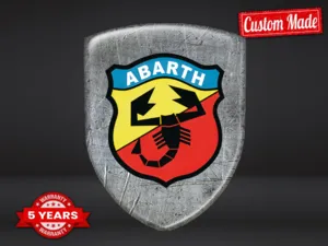 Fiat Abarth Custom Car Window Decals Sports Customizable Sturdy